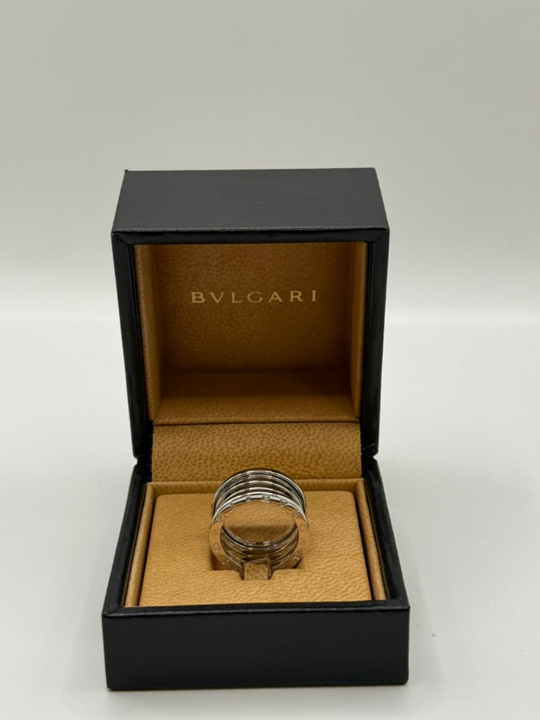 BVLGARI B.zero1 – Bague en or blanc 18K (Taille 51)