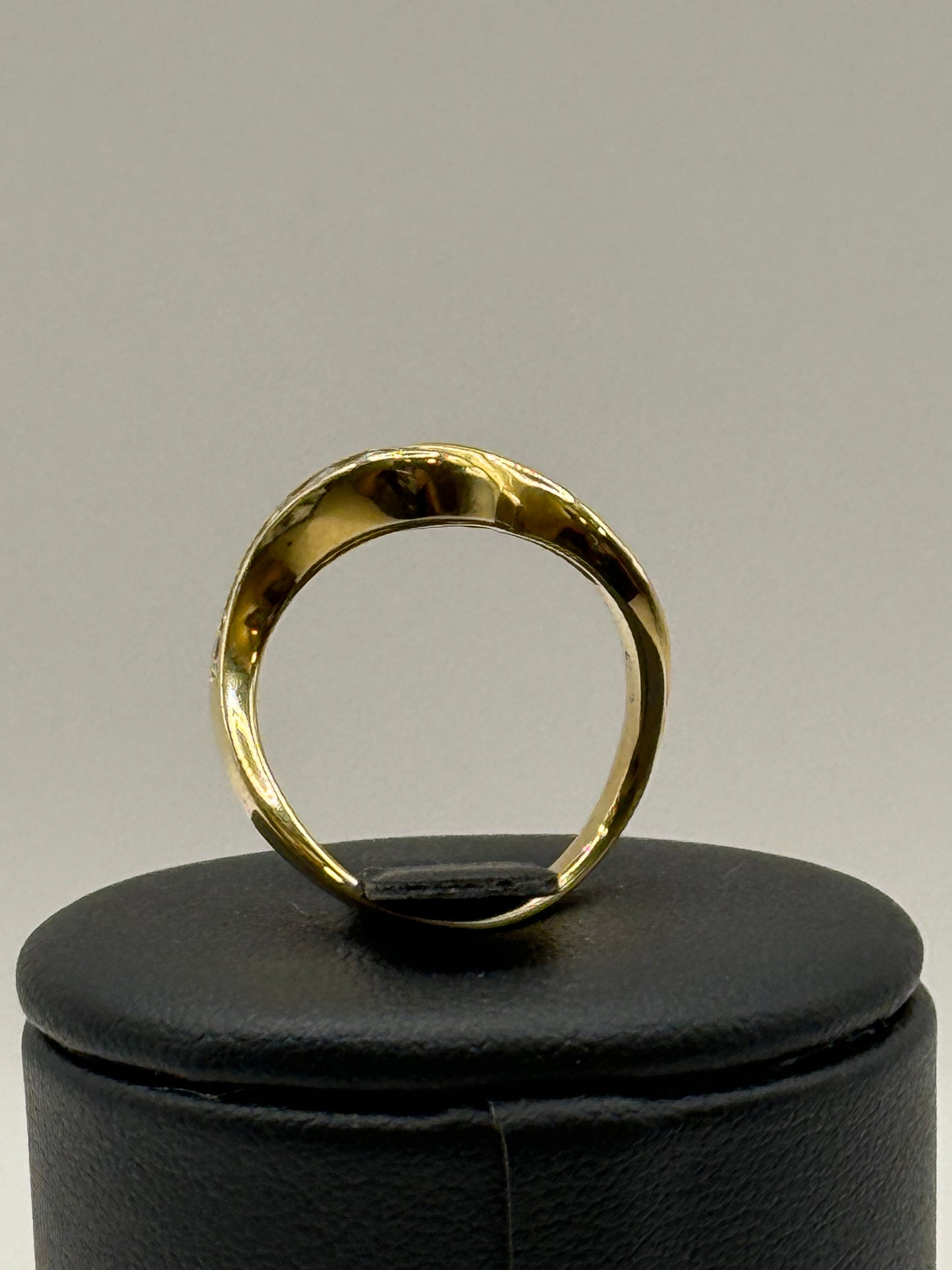 Bague en or Jaune 18 carat et diamants - Taille 54