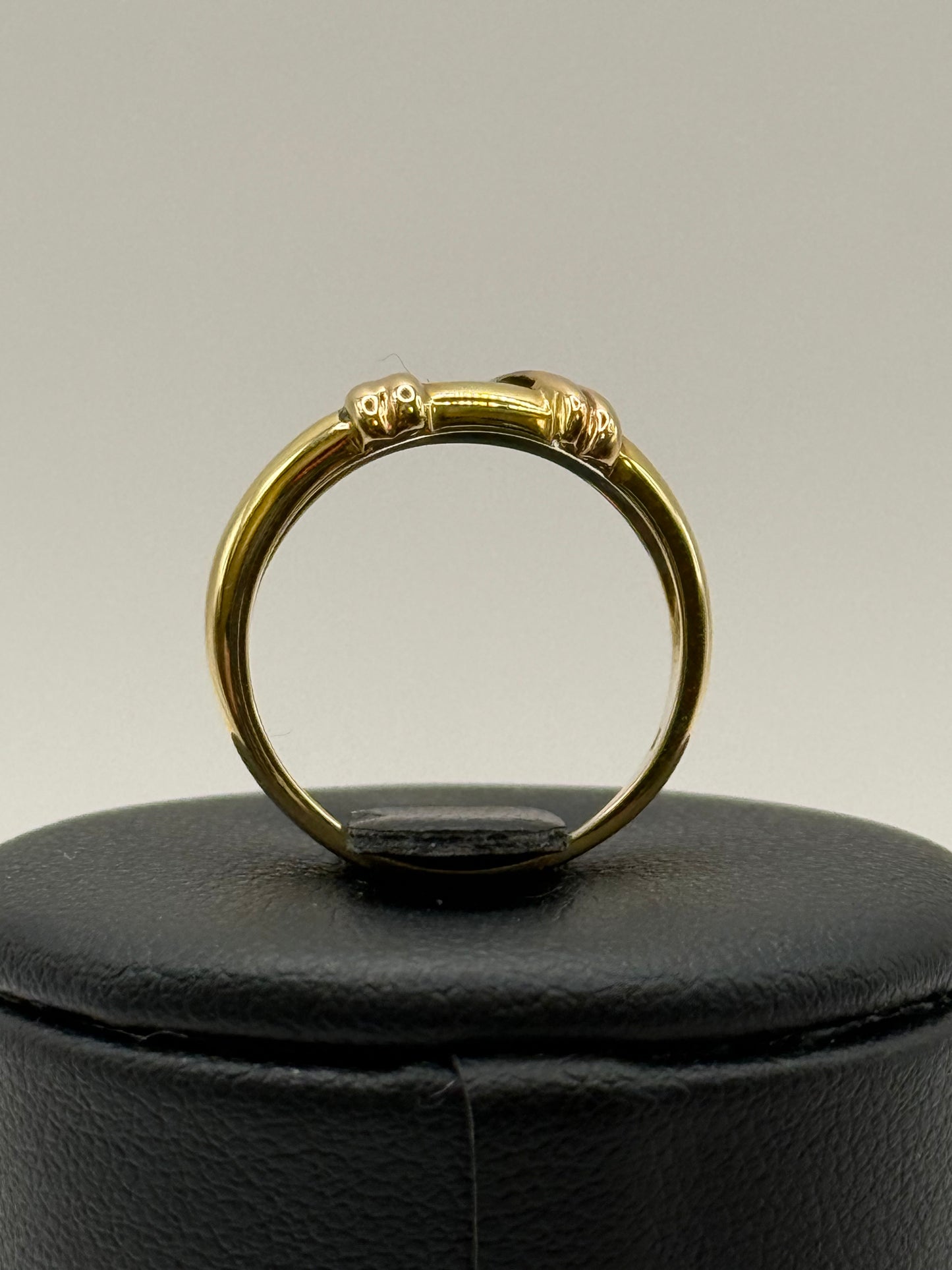 Bague en or 18k deux tons et diamants – motif cordage