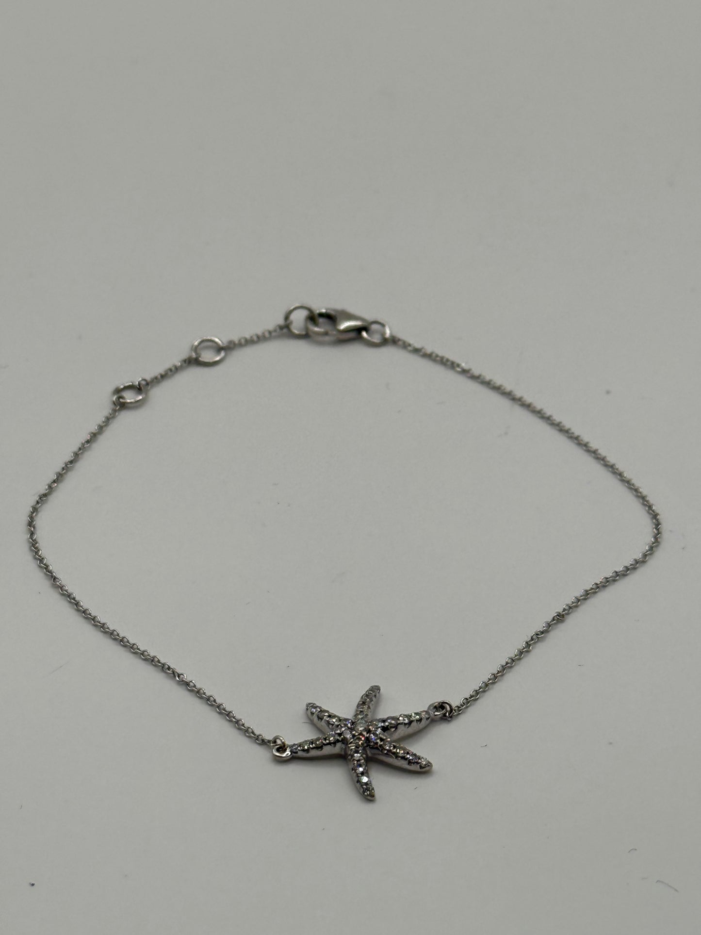 Bracelet étoile de mer – Or blanc 18k & diamants