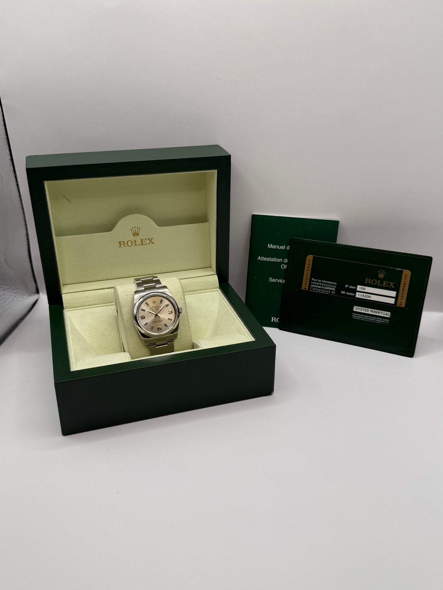 Rolex Air-King 114200 2012 34mm montre de luxe vue 5
