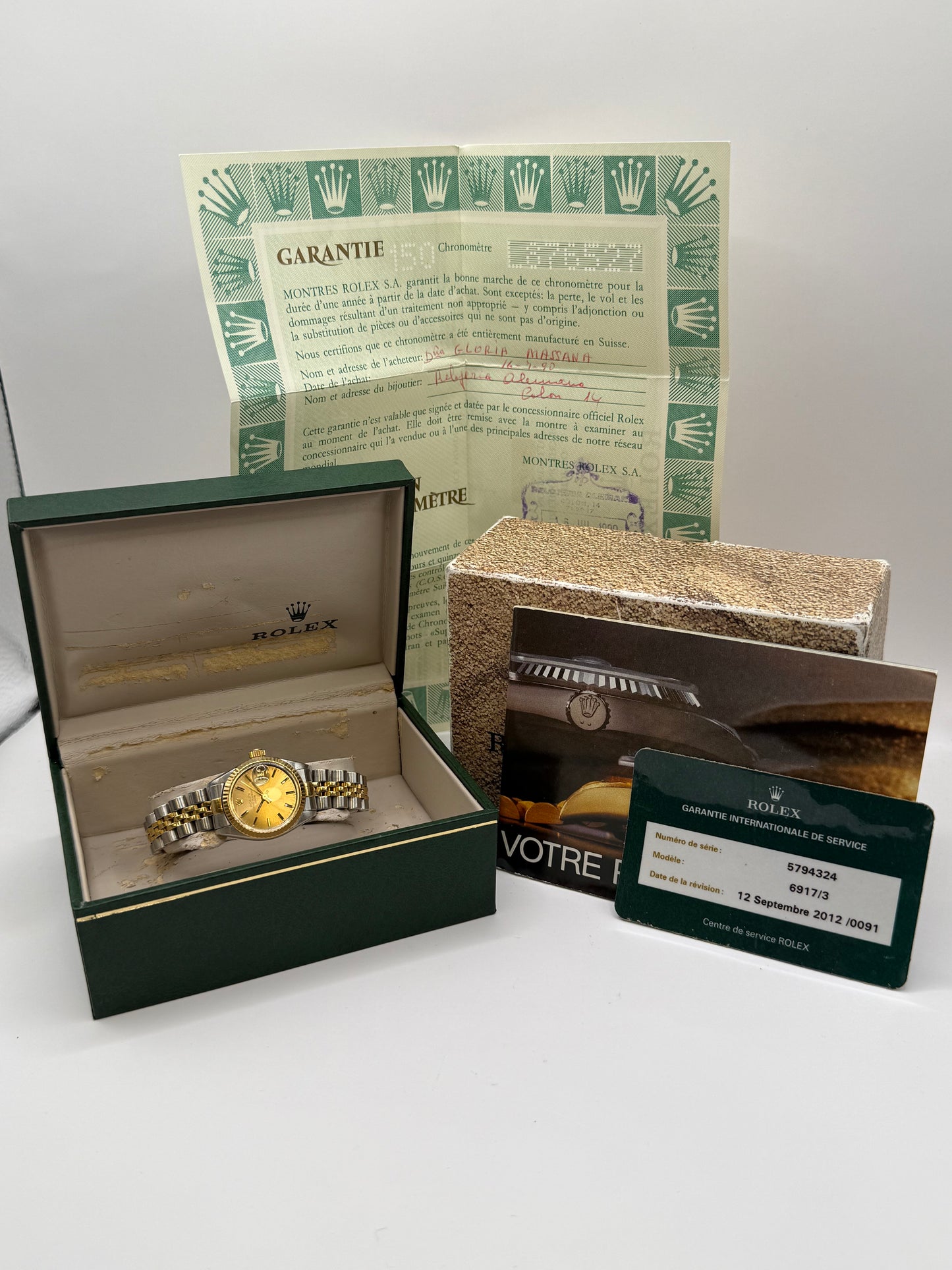 Rolex Lady Datejust 69173 1990 26mm montre de luxe vue 5