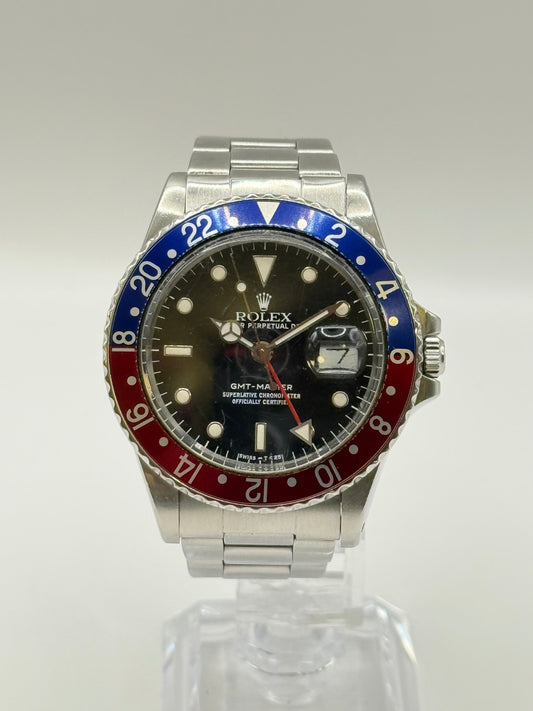 Rolex GMT master 2 pepsi 16750 1987 39mm montre de luxe