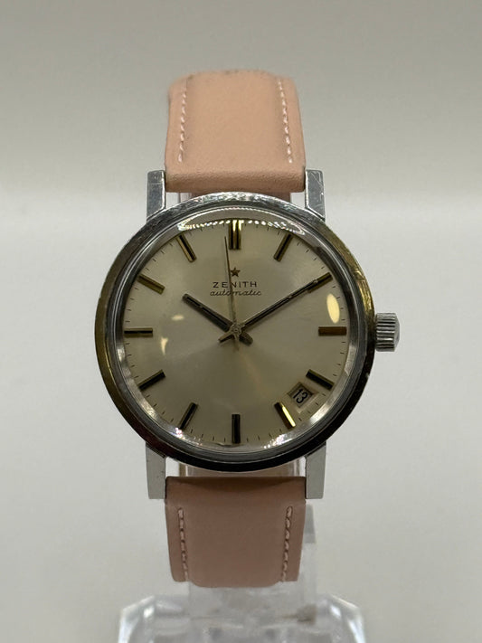 Zenith Automatic Vintage acier cadran champagne montre de luxe
