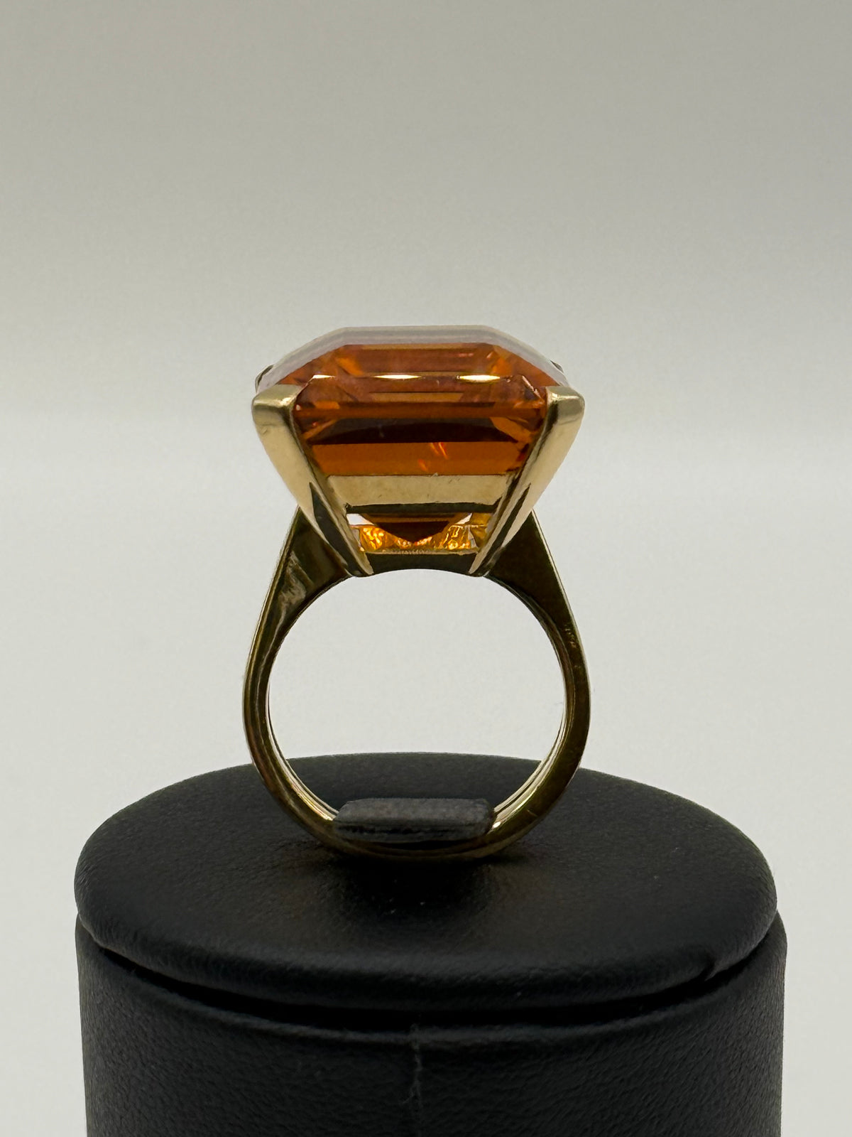 Bague en Or Jaune 18K & Citrine 35 cts  taille 51 bijou de luxe vue 3