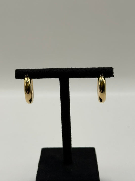 Boucles d'oreilles créoles en or jaune 18 carats