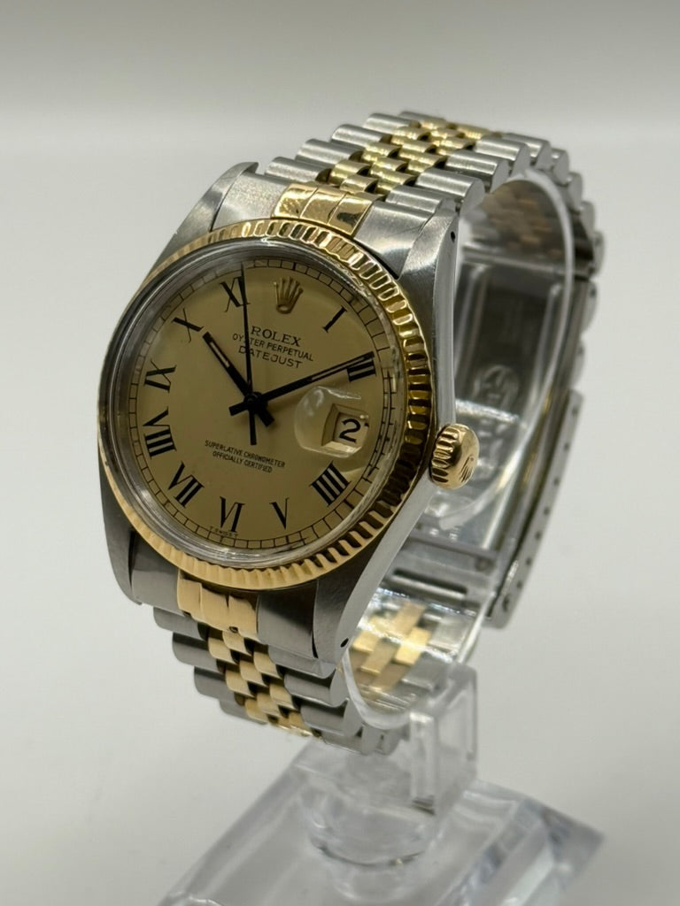 Rolex DateJust 36 Or Acier Buckley Dial