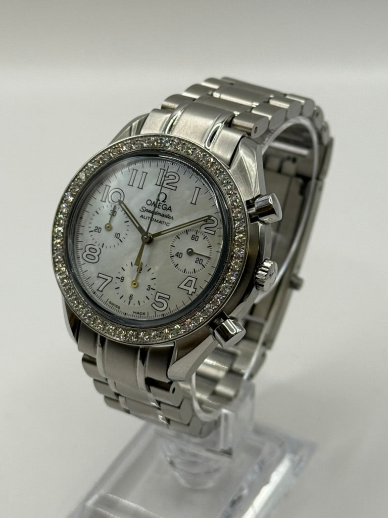 Omega Speedmaster Automatic – Diamants – Cadran Nacre – Full Set État neuf