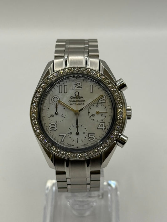 Omega Speedmaster Automatic – Diamants – Cadran Nacre – Full Set État neuf
