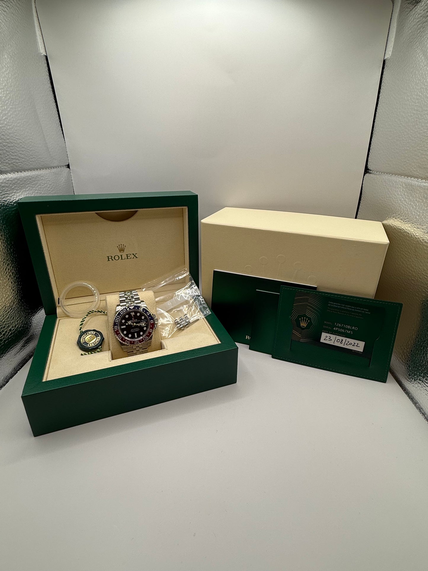 Rolex GMT-Master II “Pepsi” – Réf. 126710BLRO – 40 mm – Année 2019 – Full Set