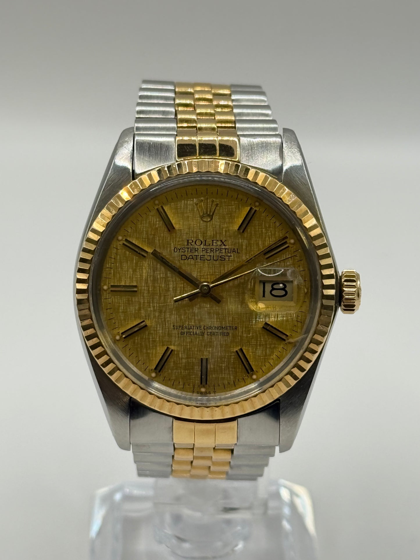 Rolex Datejust 36 mm Bicolore – Cadran Lin Doré