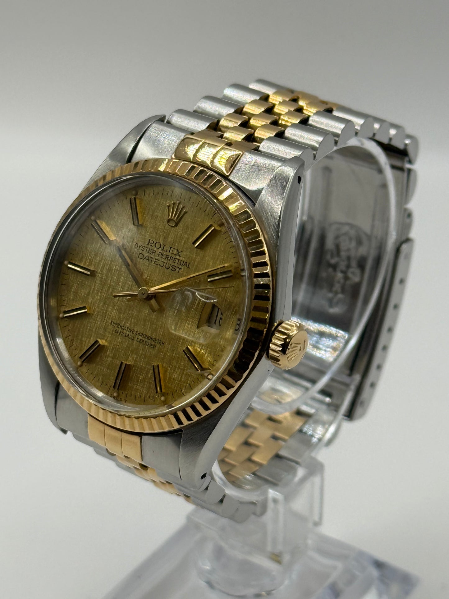 Rolex Datejust 36 mm Bicolore – Cadran Lin Doré