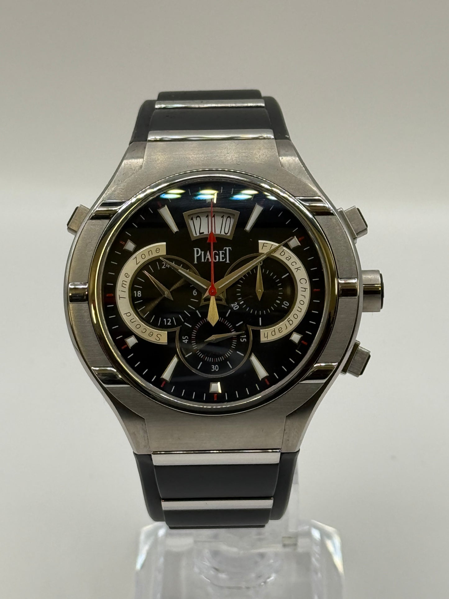 Piaget Polo FortyFive Chronographe Flyback GMT – Réf. G0A34001 – 45 mm