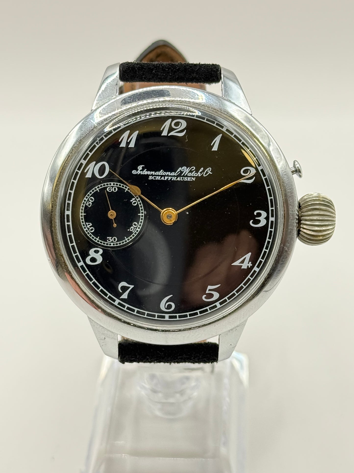 IWC Schaffhausen – Montre mariage vintage cadran noir