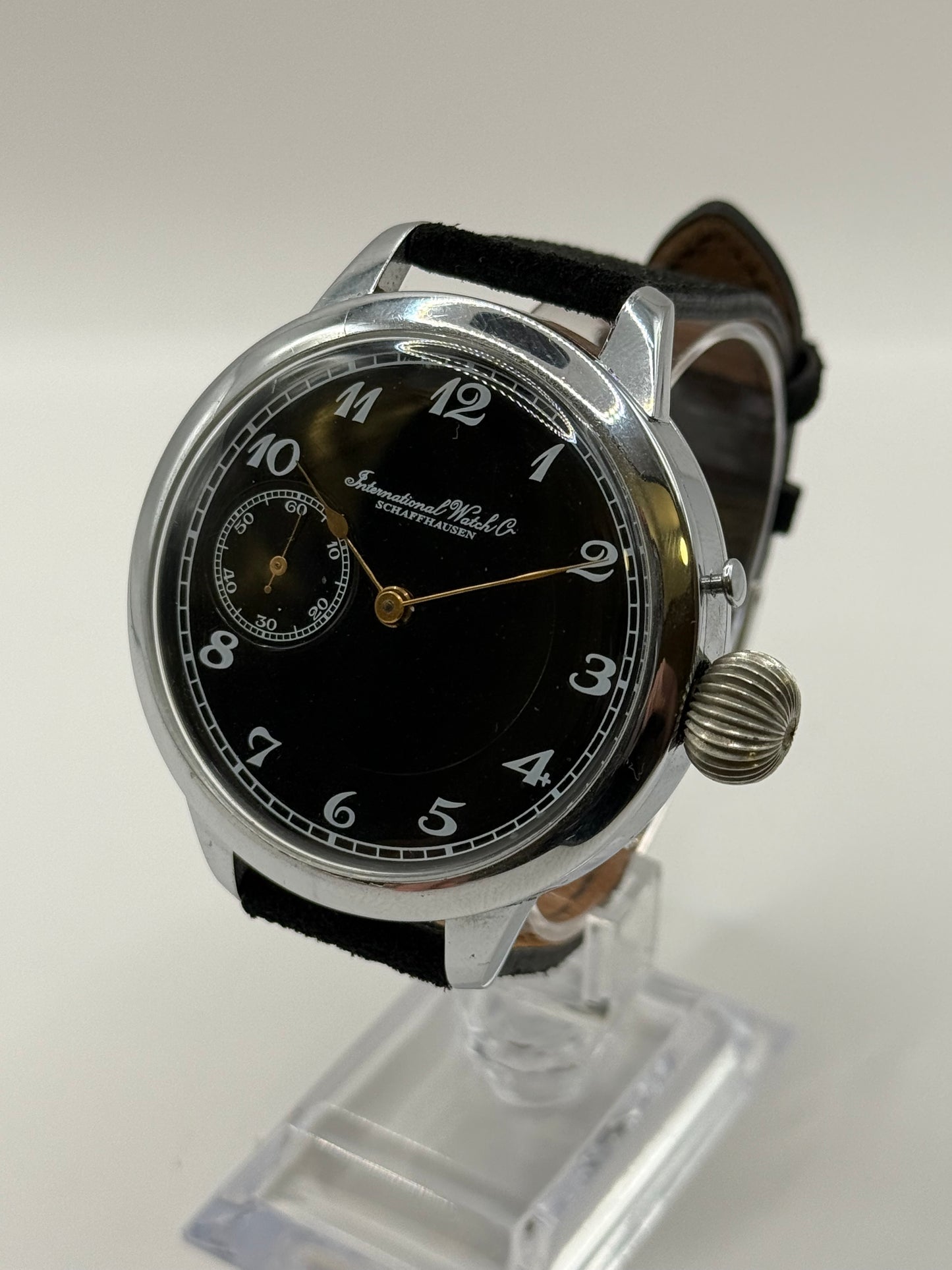 IWC Schaffhausen – Montre mariage vintage cadran noir