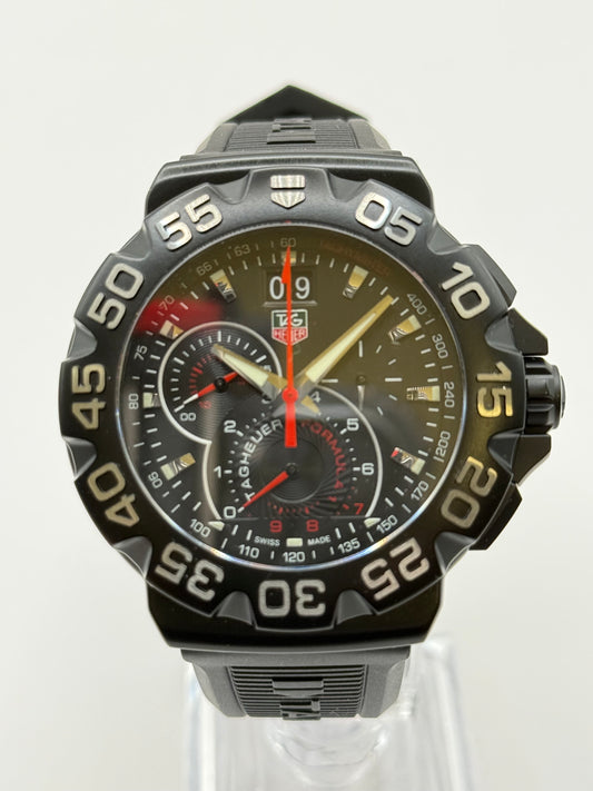TAG Heuer Formula 1 Chronographe – Boîtier noir – Bracelet caoutchouc