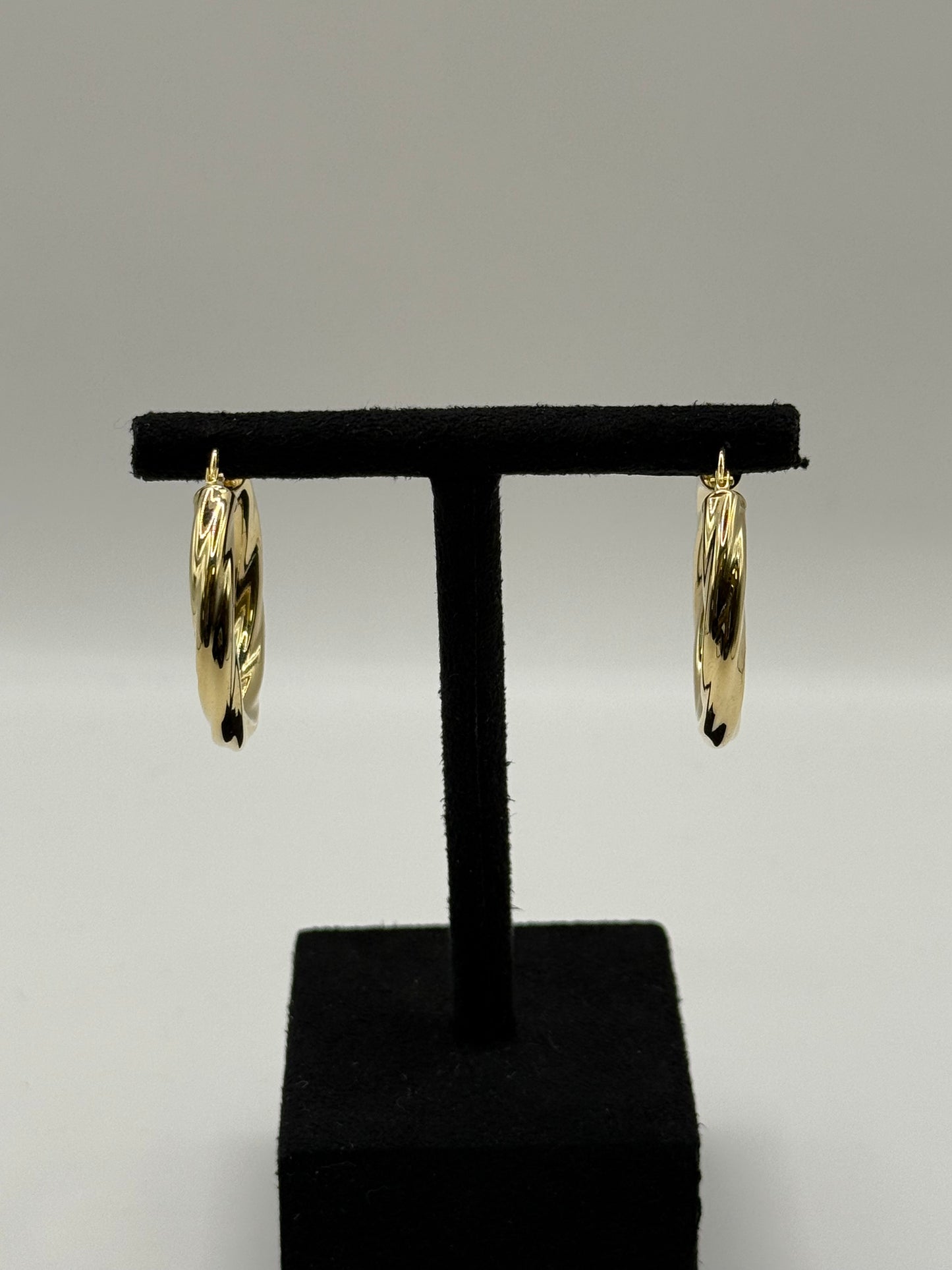 Créoles tressées en or jaune