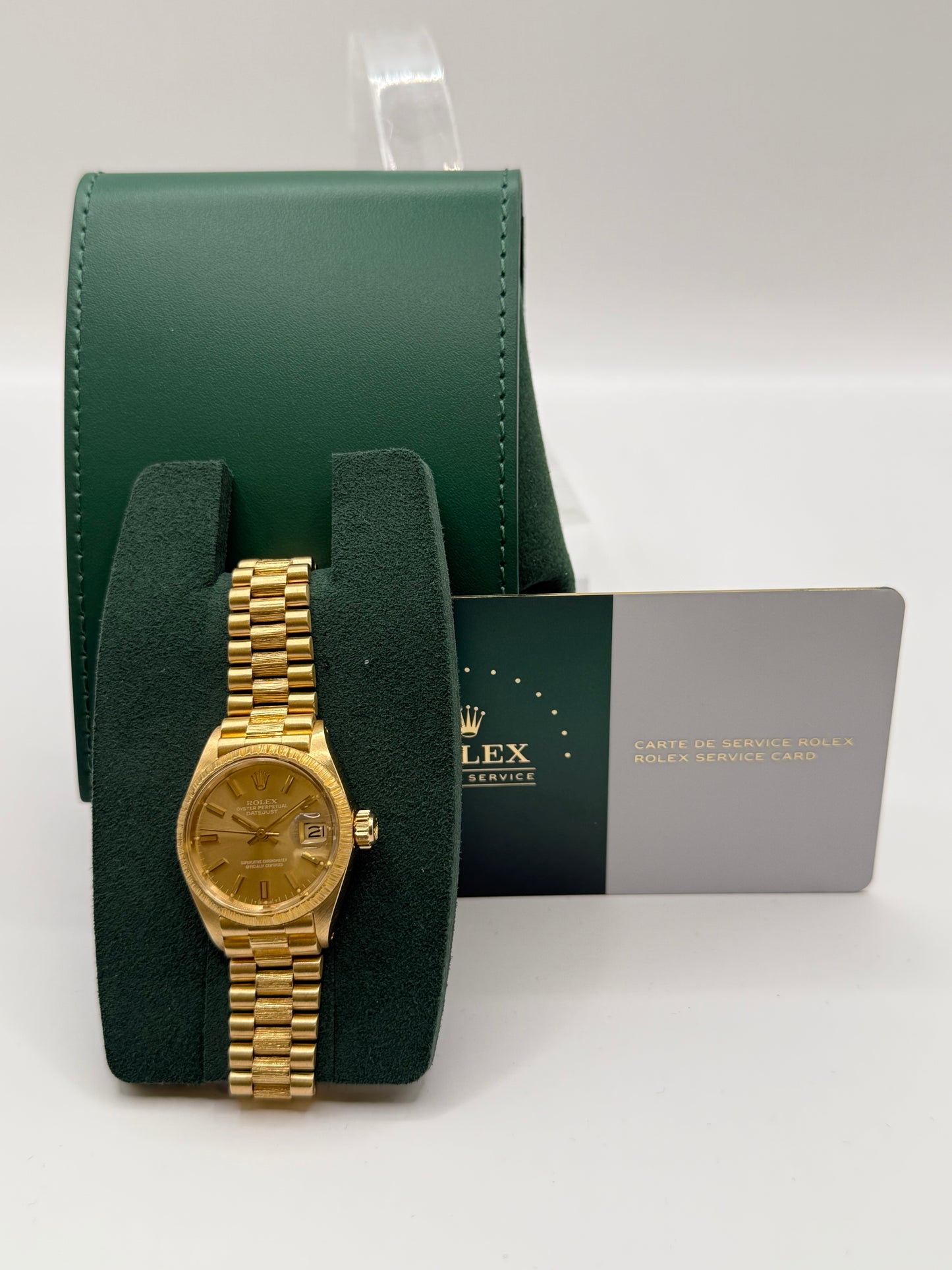 Rolex Lady-Datejust 26 mm or jaune bark finish