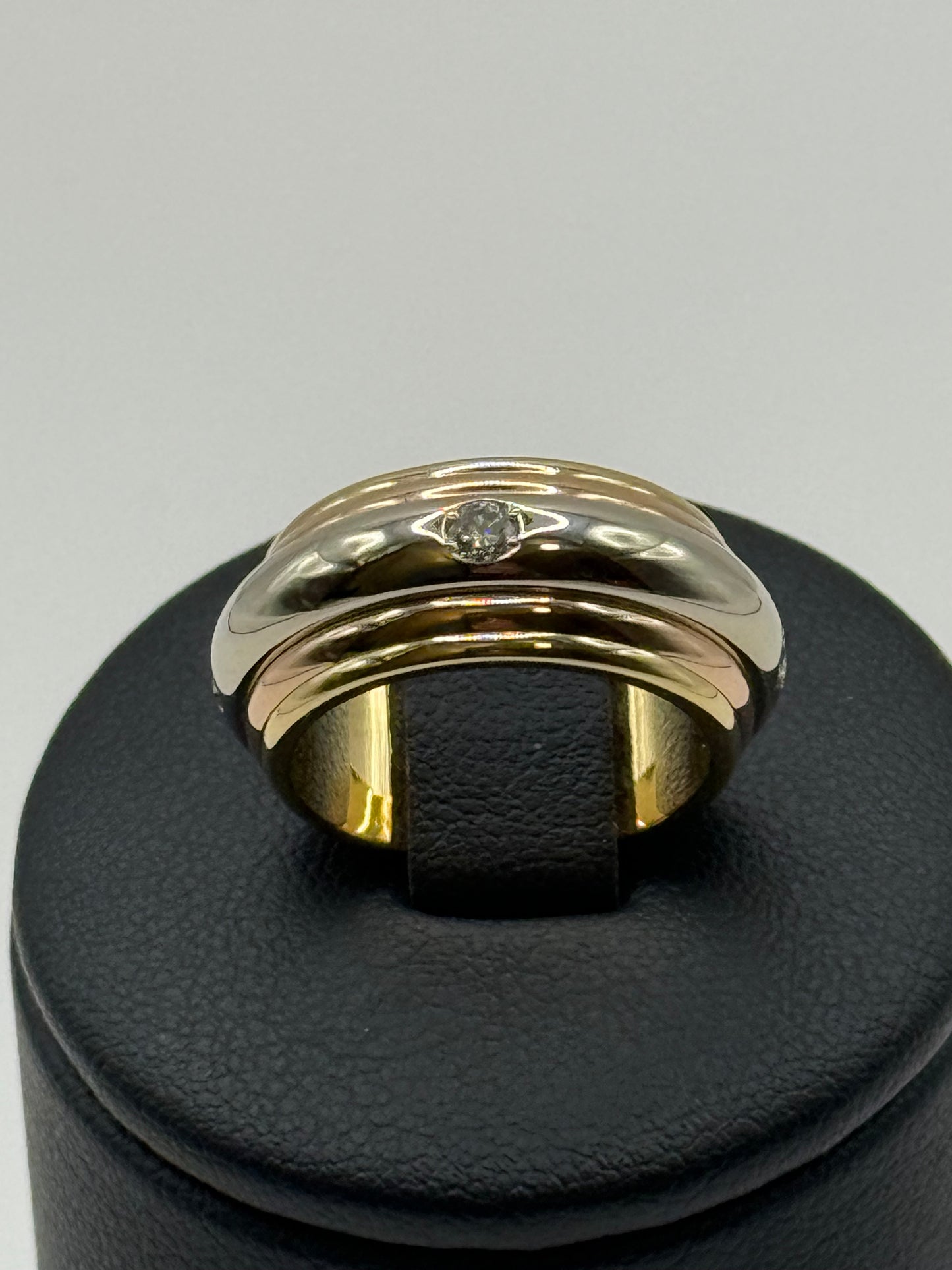 Bague Cartier Saturne Diamant taille 50 or 18 carats bijou de luxe