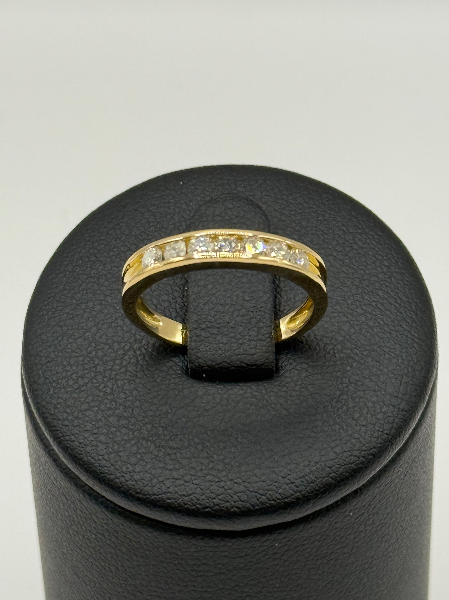 Bague demi-tour en or jaune et diamants taille 51 bijou de luxe