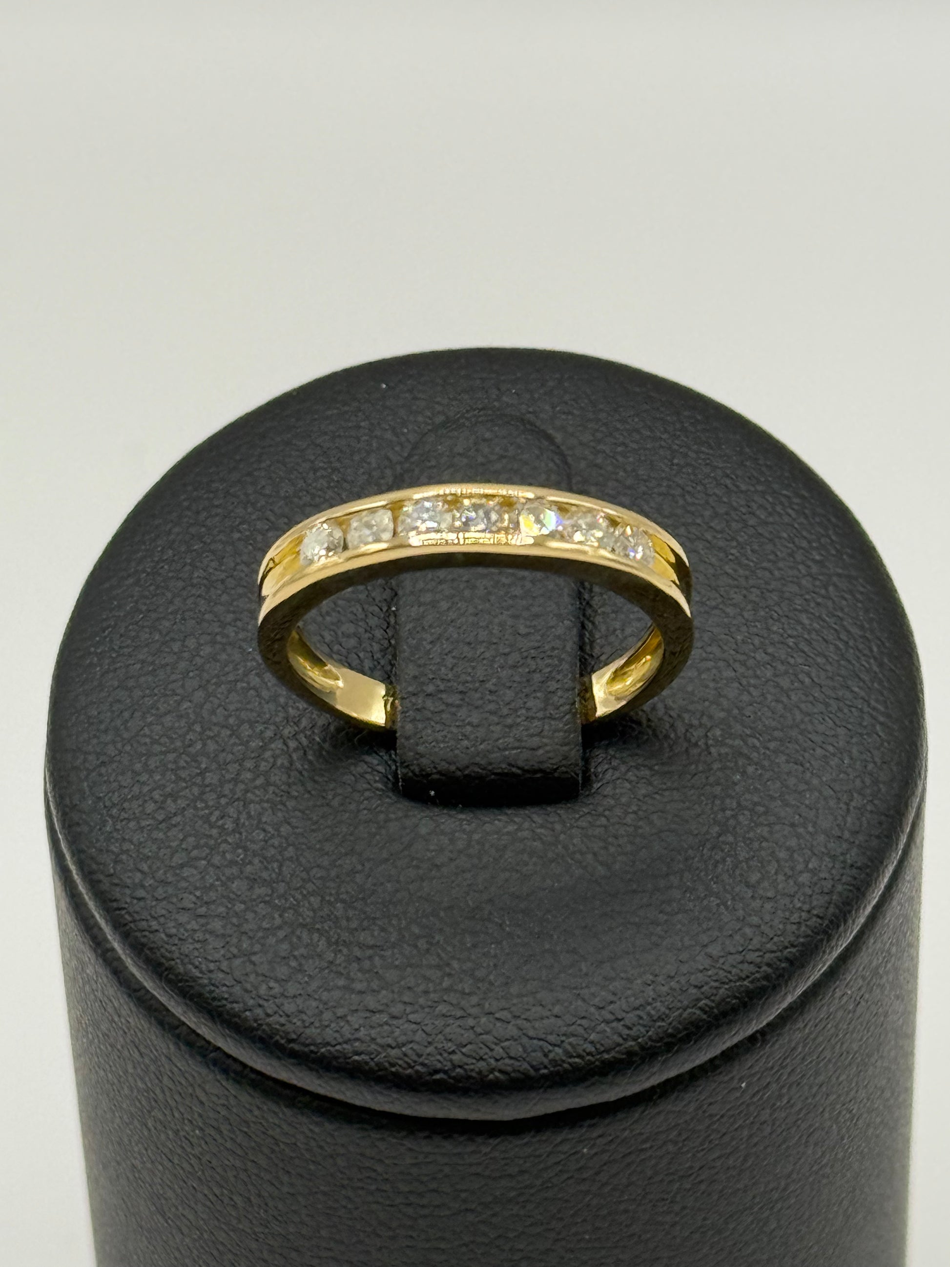 Bague demi-tour en or jaune et diamants taille 51 bijou de luxe