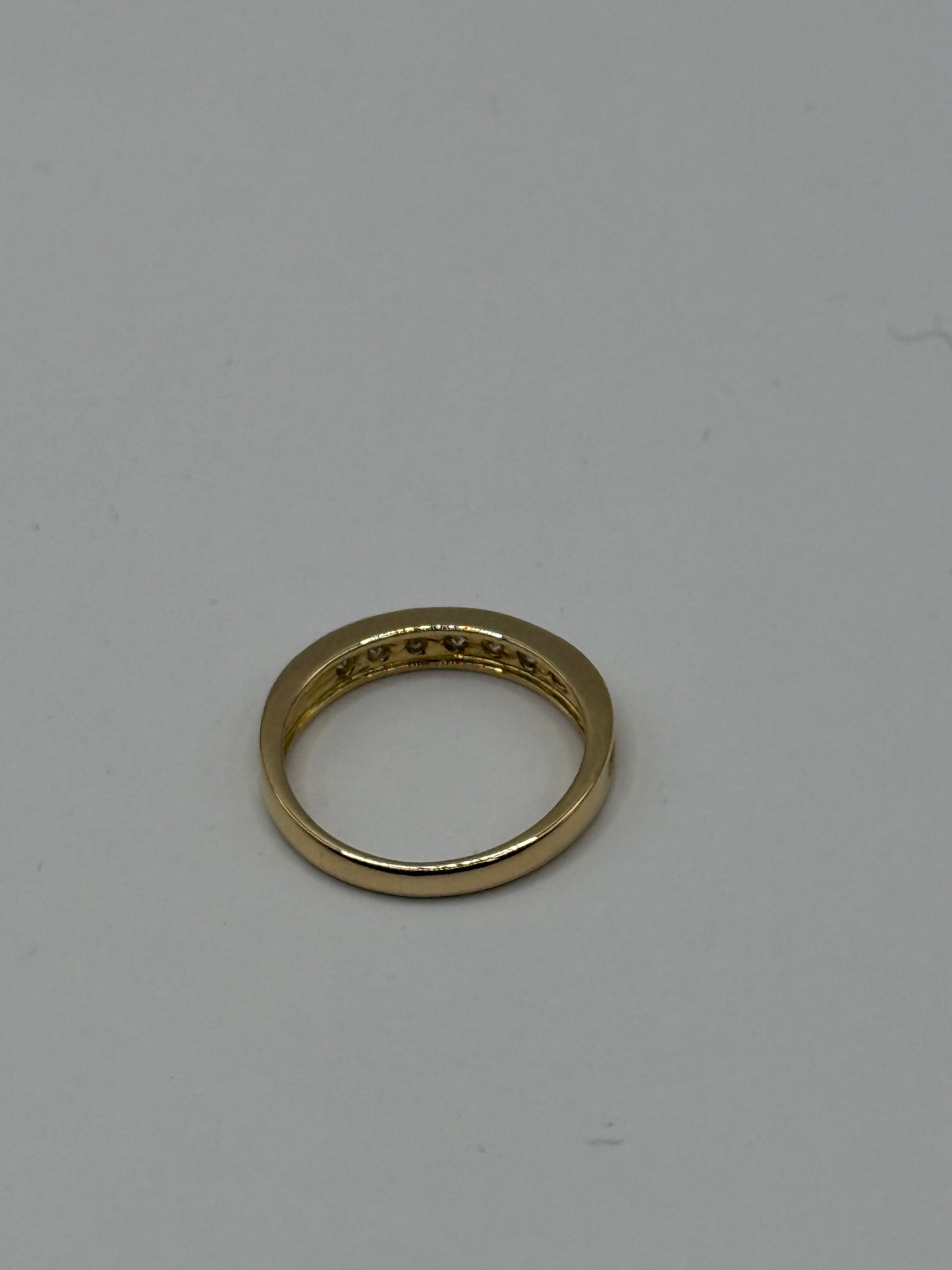 Bague demi-tour en or jaune et diamants taille 51 bijou de luxe vue 3