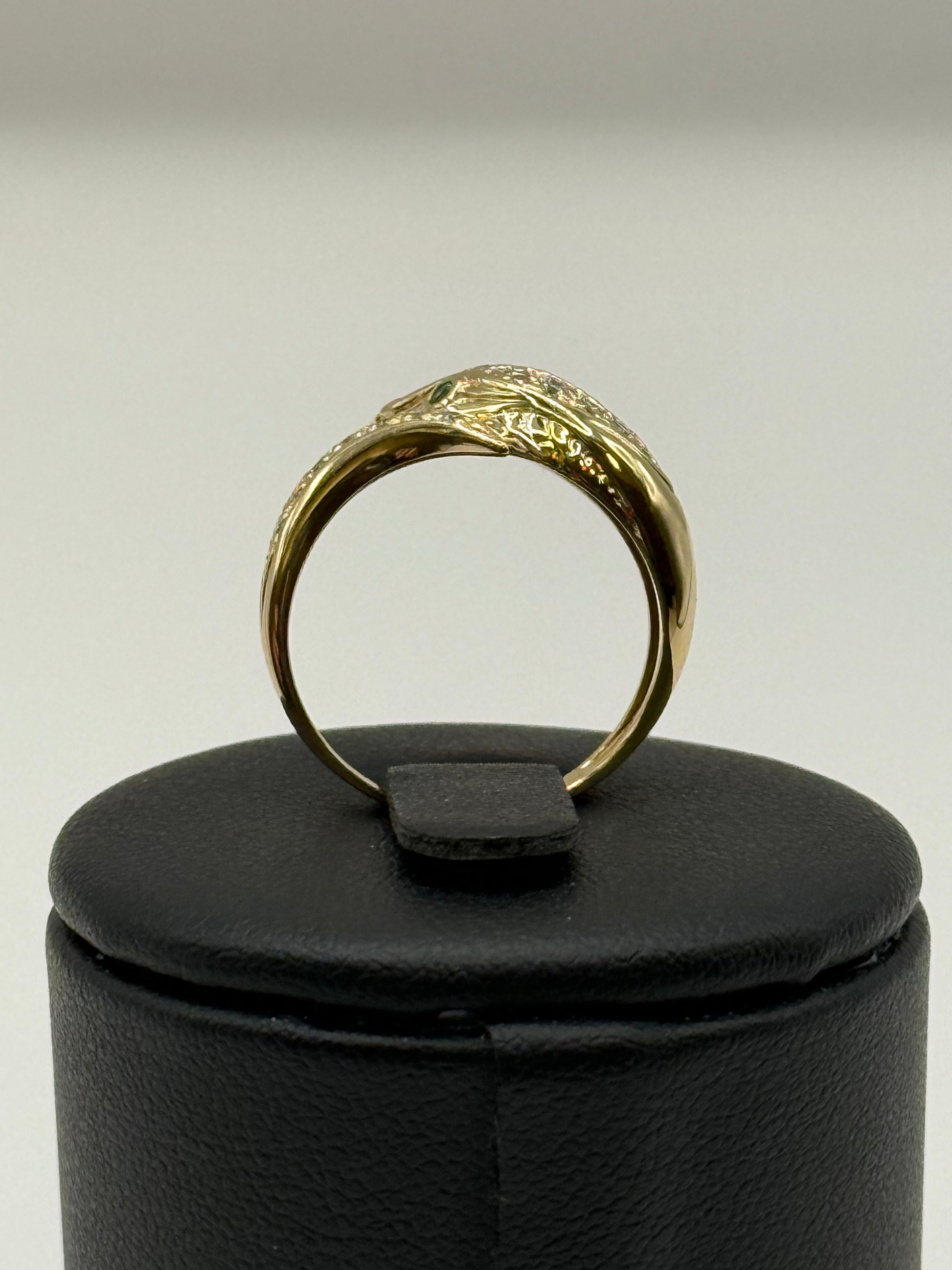 Bague serpent en or jaune et diamants taille 53 bijou de luxe vue 3