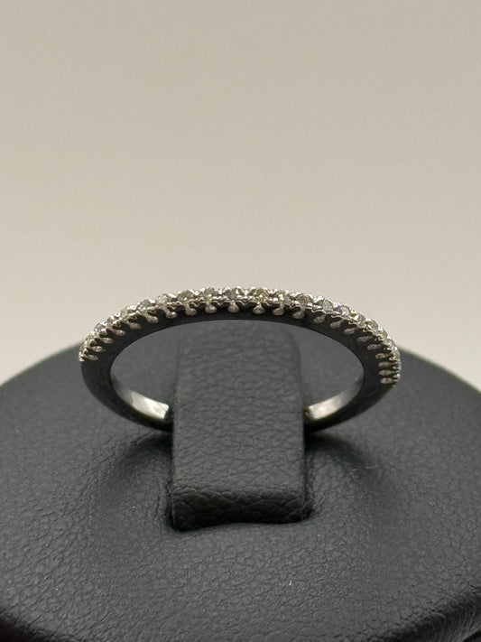 Tour complet en or blanc serti de diamants taille 50 bijou de luxe
