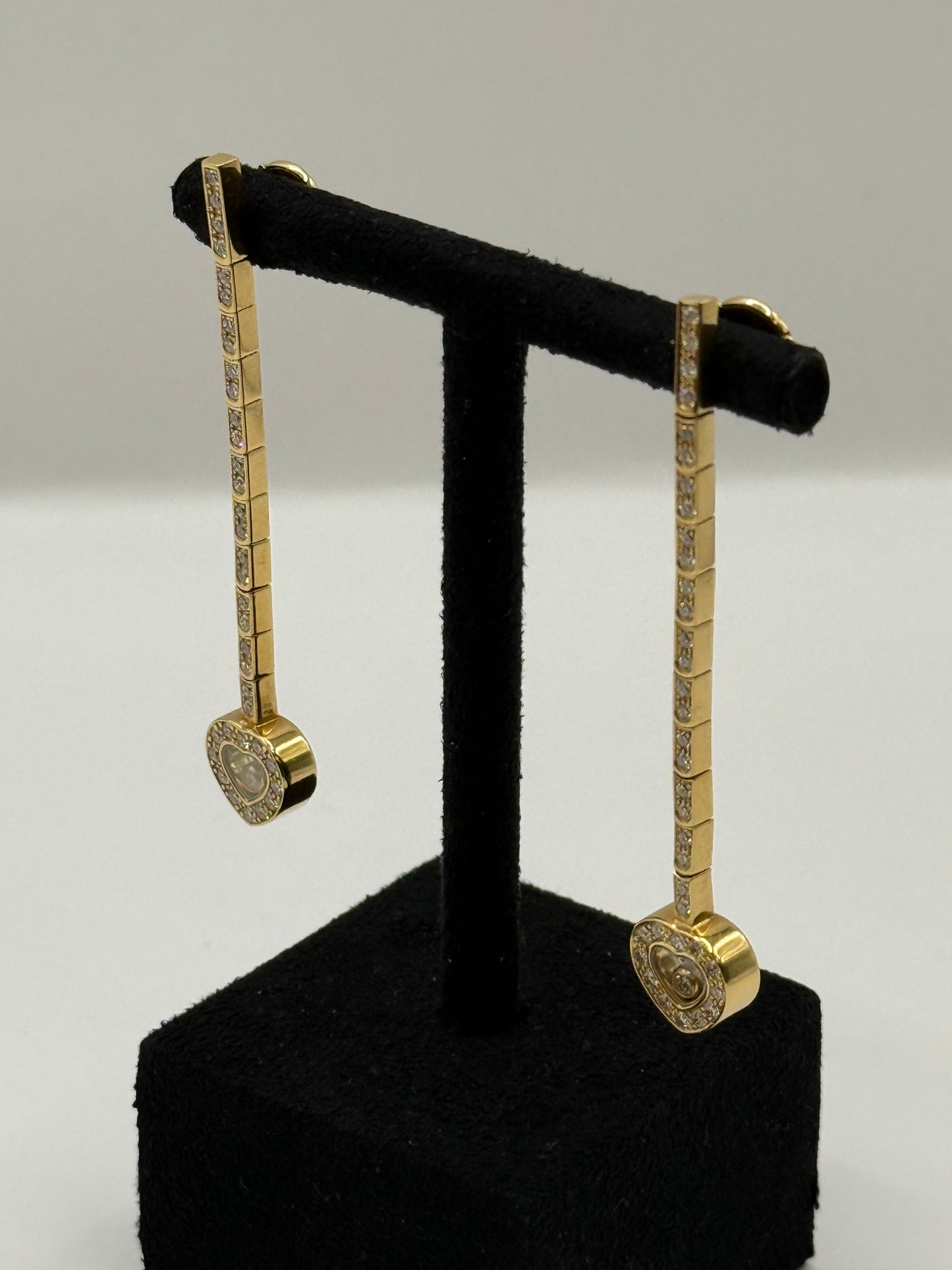 Boucles d'oreilles chopard 72 diamants 0.98 cts bijou de luxe vue 2