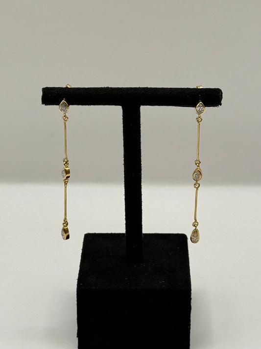 Boucles d’oreilles pendantes  bijou de luxe
