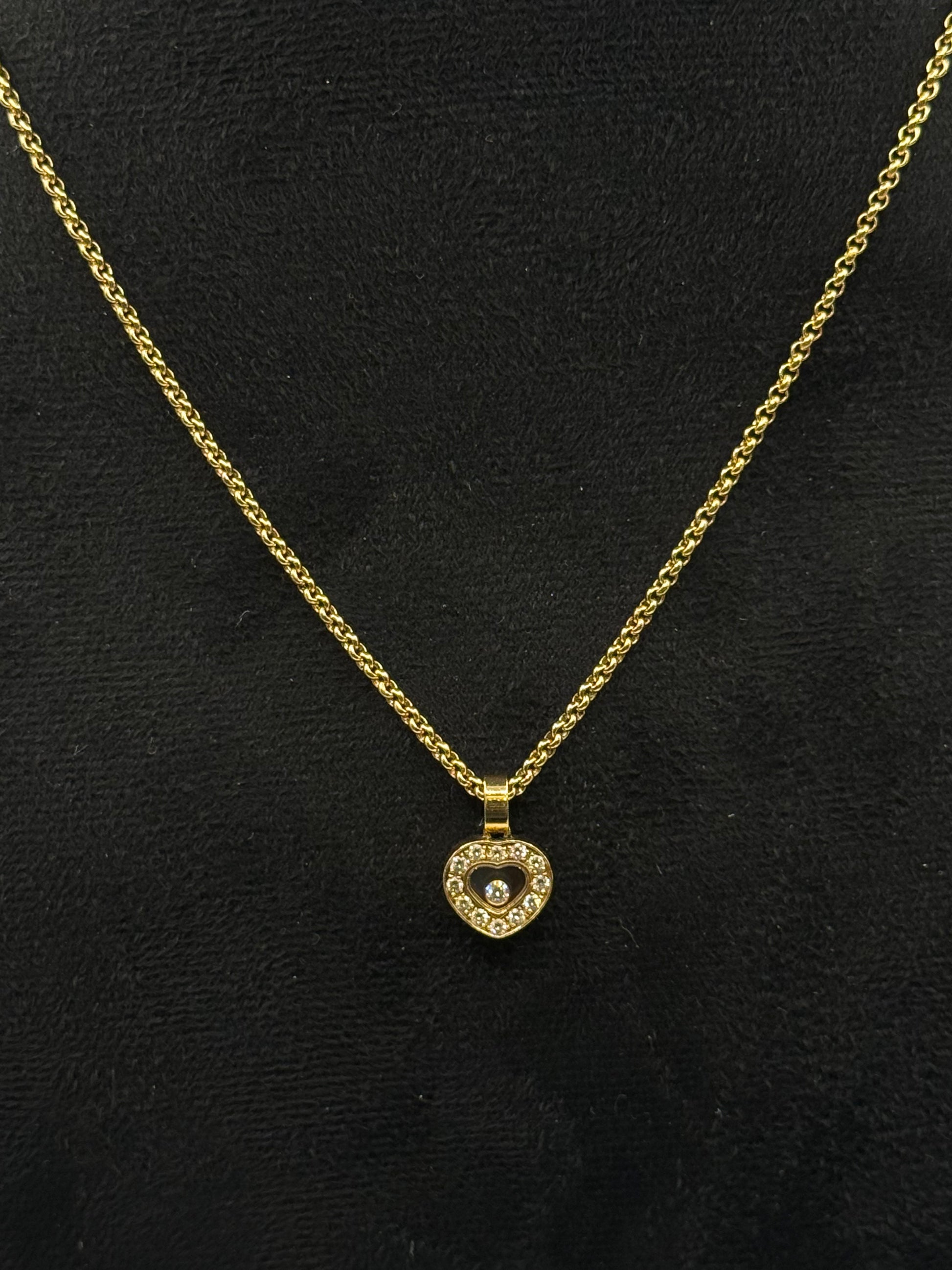 Collier Chopard Happy Diamonds Diamant or 18 carats bijou de luxe