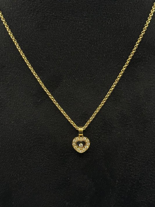 Collier Chopard Happy Diamonds Diamant or 18 carats bijou de luxe