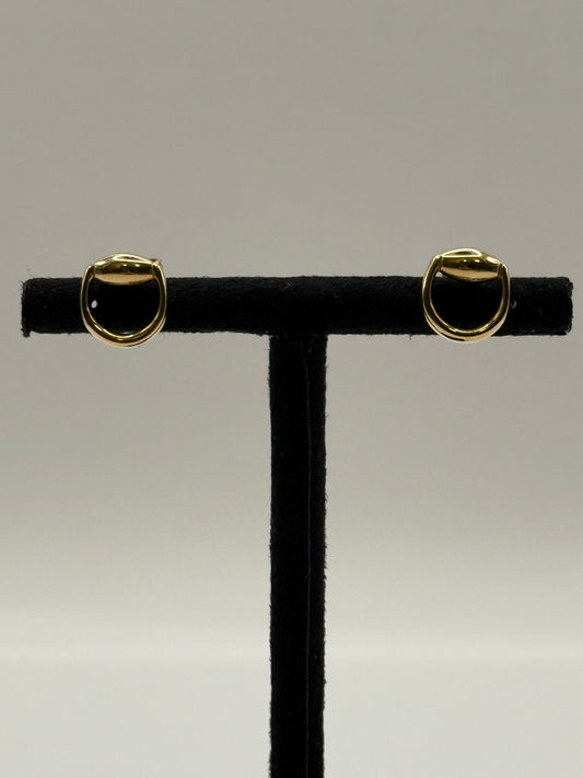 Boucles d’oreilles en or jaune – Design minimaliste bijou de luxe