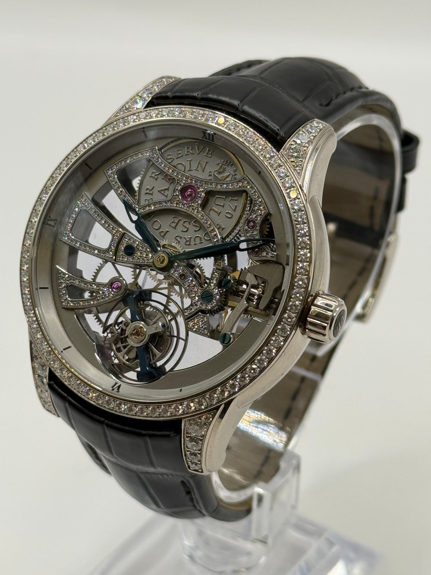 Ulysse Nardin – Tourbillon squelette diamants – Réf. 1700-129 – Édition limitée 13/99