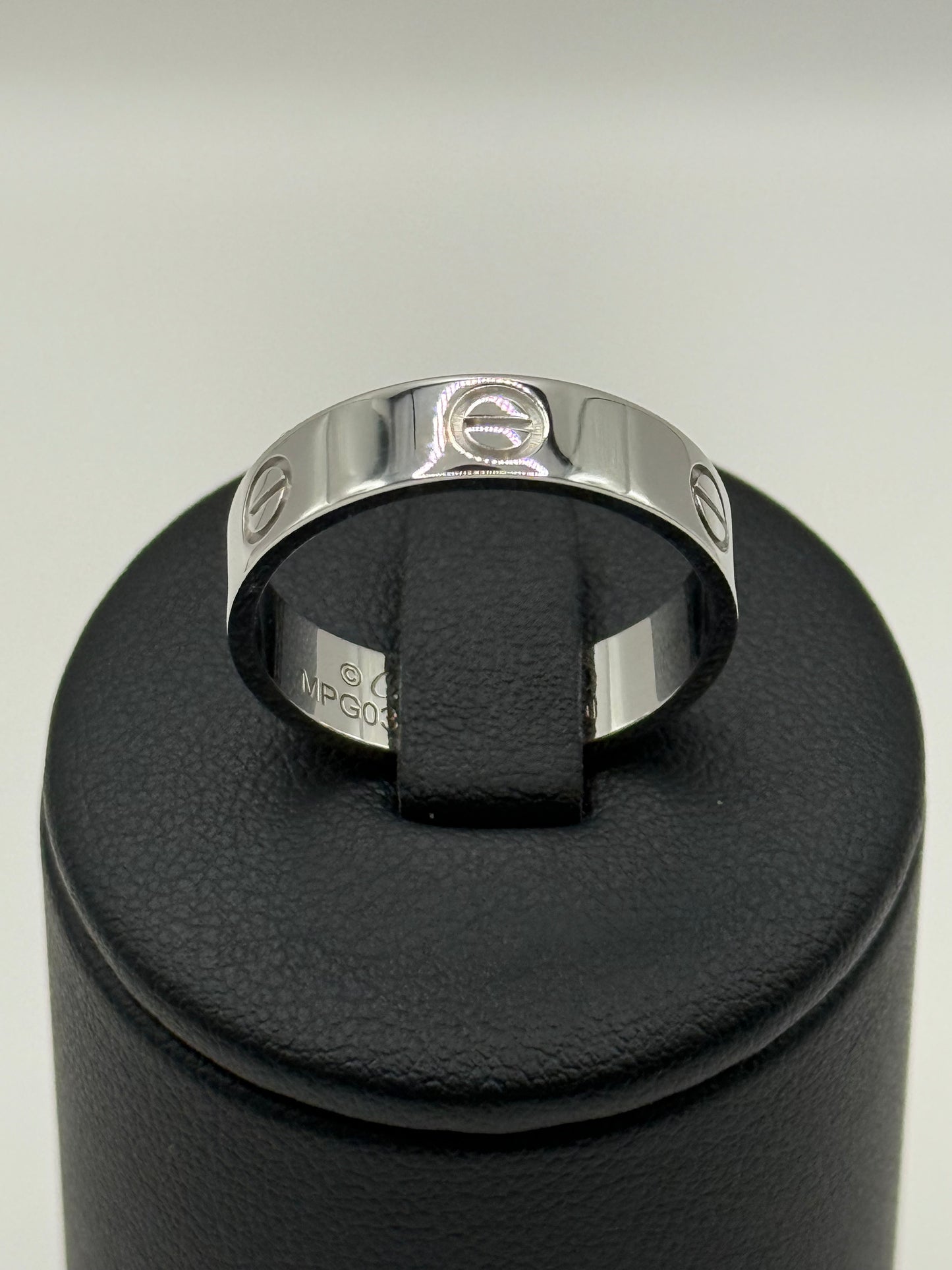 Bague Cartier Love or blanc