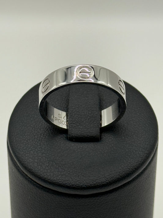 Bague Cartier Love or blanc