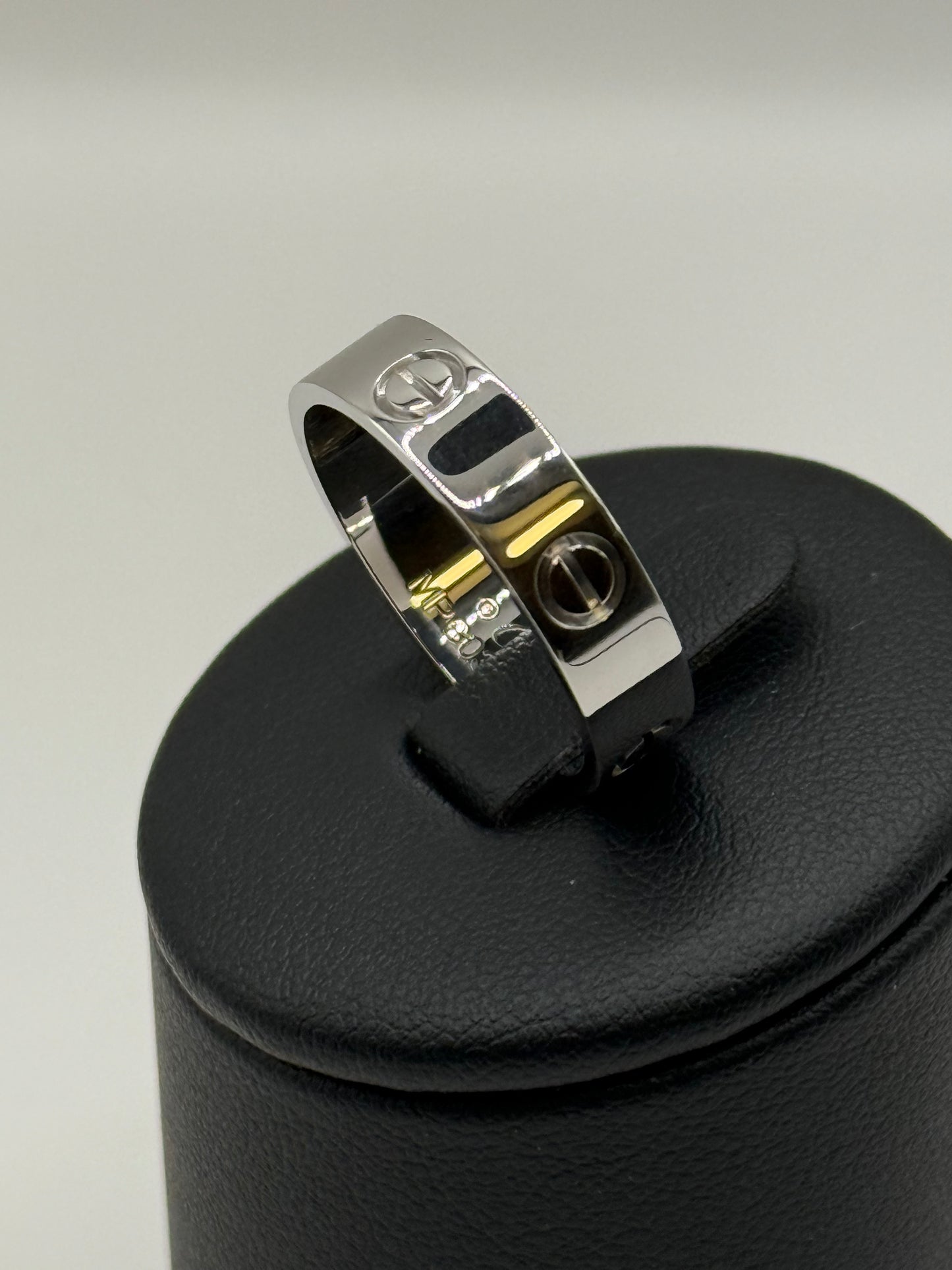 Bague Cartier Love or blanc