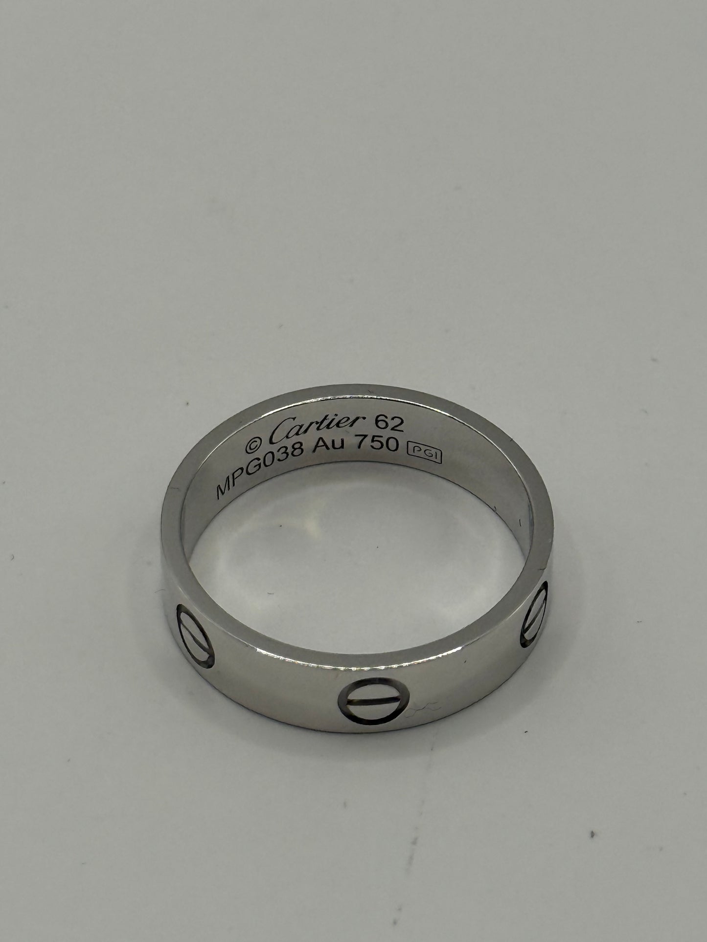 Bague Cartier Love or blanc