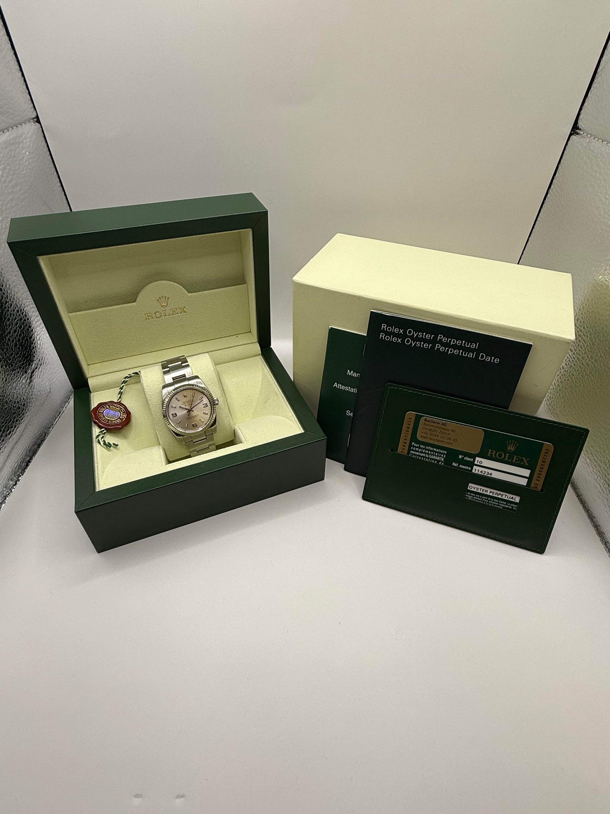 Rolex Air-King 114234 2010 34mm montre de luxe vue 5