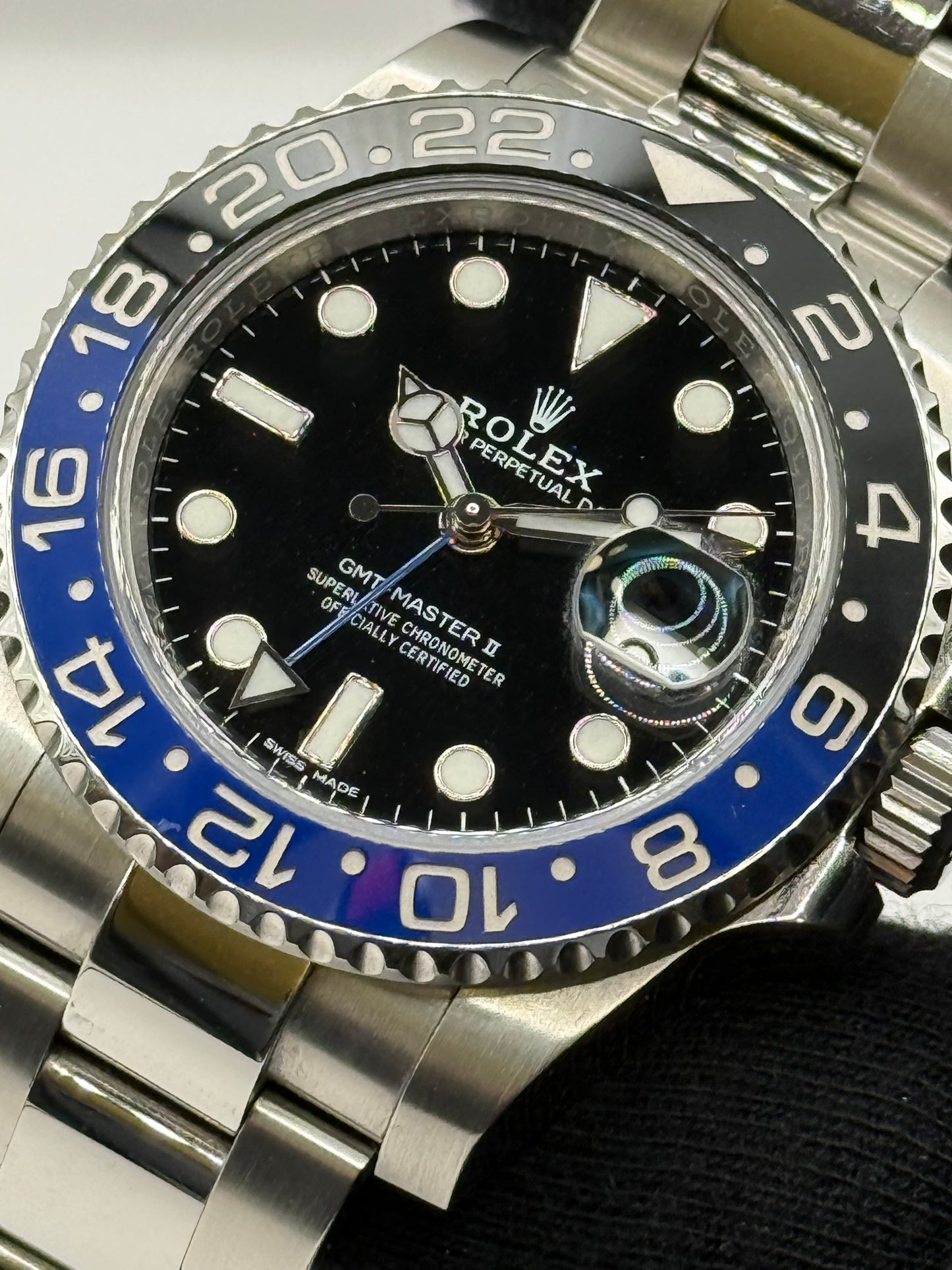 Rolex GMT Master 2 116710BLNR 2017 40mm montre de luxe vue 5