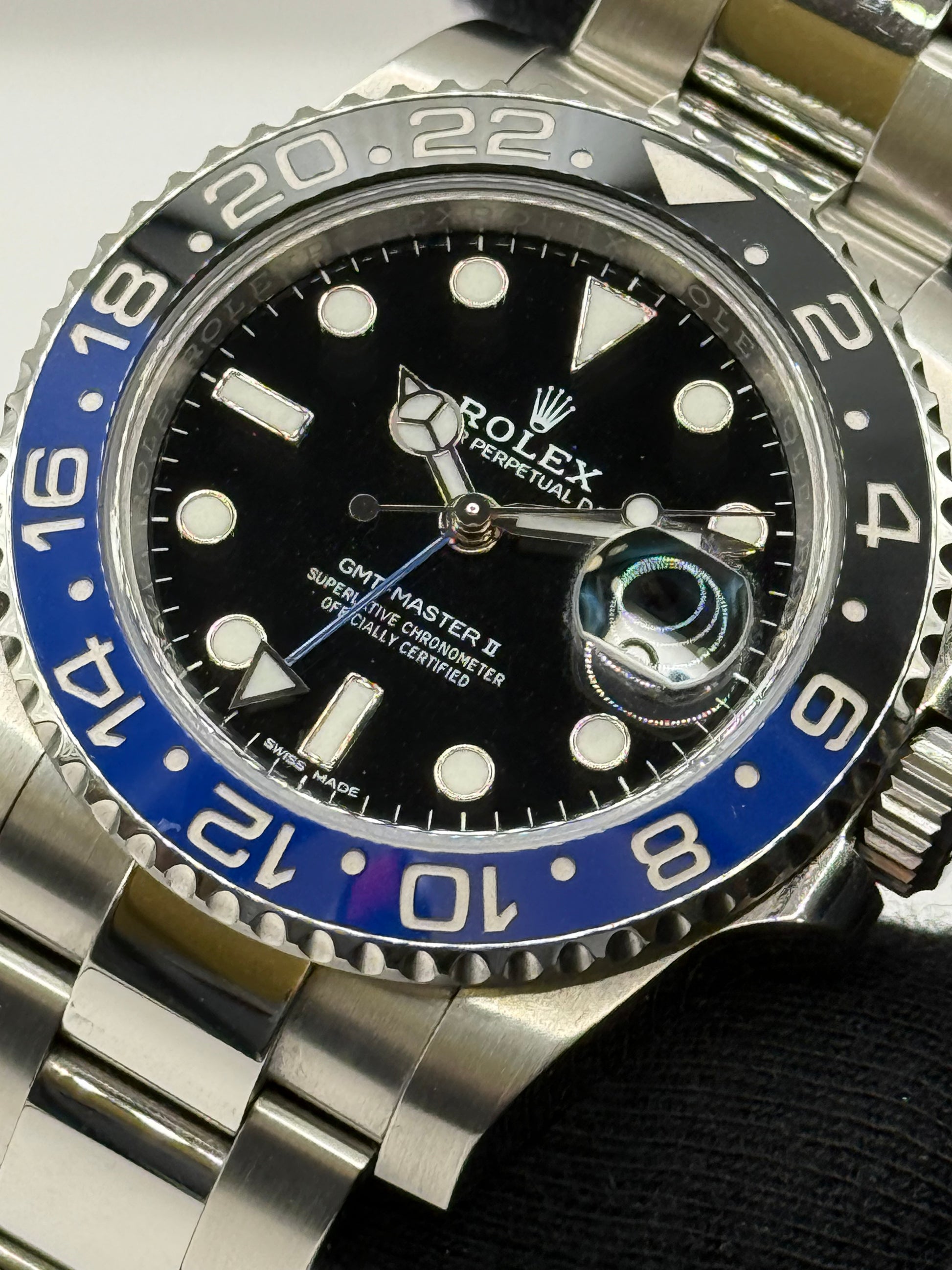 Rolex GMT Master 2 116710BLNR 2017 40mm montre de luxe vue 5